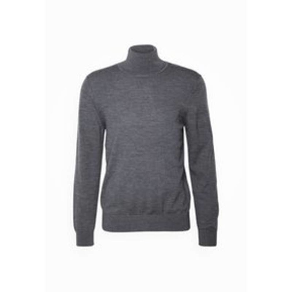 SANDRO Gris Chine H19Turtleneck Wool Sweater Size M NWT